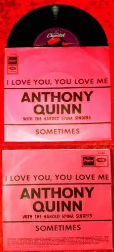 Single Anthony Quinn: I Love you, you love me (Capitol K 23 603) D