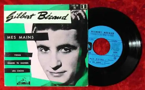 EP Gilbert Bécaud: Mes Mains (HMV 7 EGF 129) Frankreich