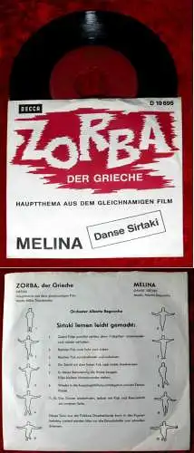 Single Alberto Begounha: Zorba der Grieche (Decca D 19 695) D 1965