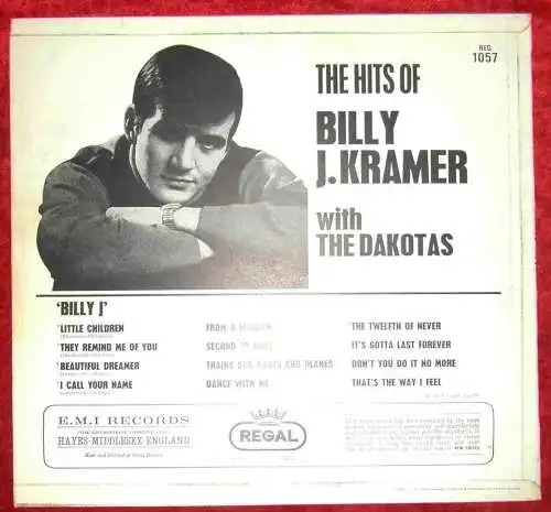 LP Billy J. Kramer & Dakotas: Bill J. (Regal REG 1057) UK 1966