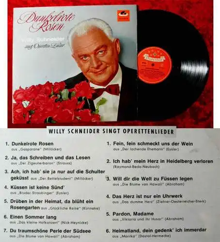 LP Willy Schneider: Dunkelrote Rosen (Polydor HiFi 46 778) D 1963