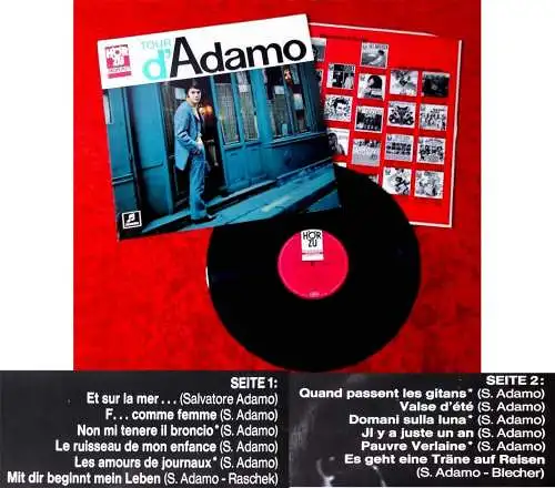 LP Adamo: Tour d´Adamo (Hör Zu SHZE 256) D