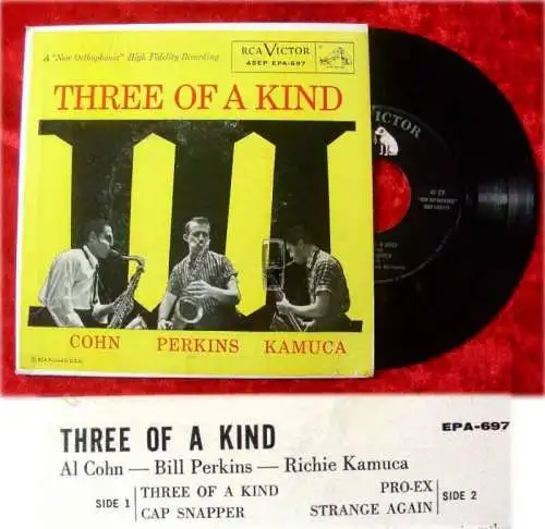 EP Al Cohn Bill Perkins Richie Kamuca: Three of a Kind