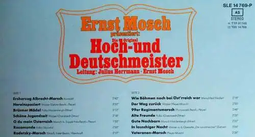 LP Ernst Mosch präsentiert Hoch- und Deutschmeister - Wie Böhmen noch bei....