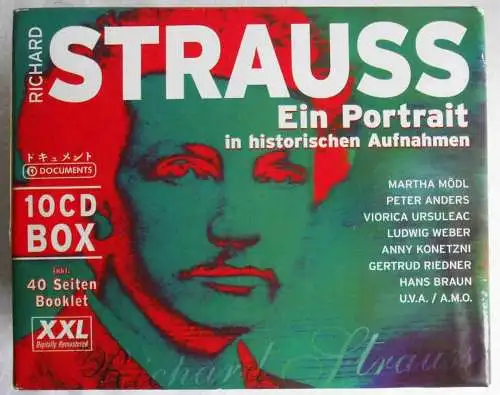 10CD Box Richard Strauss - A Portrait in Historic Recordings w/ 40 Page Booklet