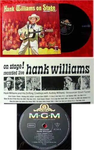 LP Hank Williams On Stage (alte deutsche MGM Pressung)