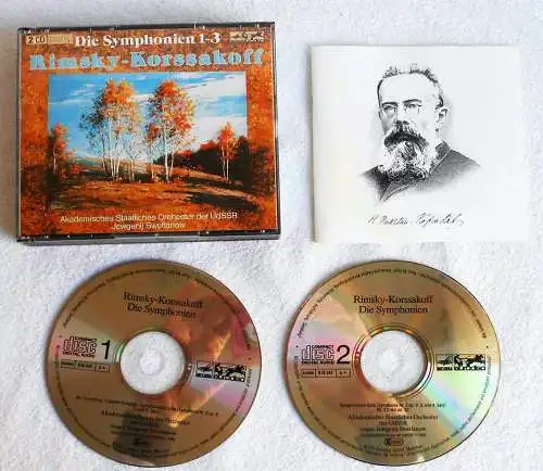 2CD Box Rimsky Korsakoff Symphonien 1- 3 (Melodia Eurodisc)