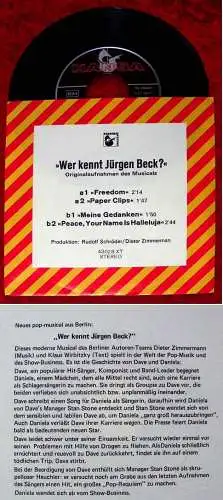 EP "Wer kennt Jürgen Beck?" Originalaufnahmen des Musicals (Hansa 43 028 XT) D