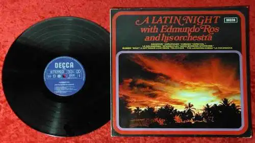 LP Edmundo Ros: A Latin Night (Decca 6454 003) NL 1975