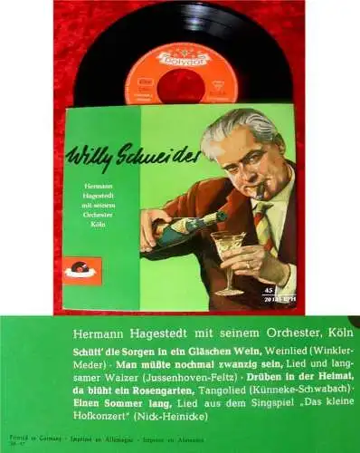 EP Willy Schneider & Hermann Hagestedt´s Orchester 1957