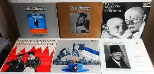 8 Langspielplatten KARL VALENTIN / LIESL KARLSTADT  - Vinylsammlung -