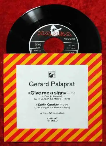 Single Gerard Palaprat: Give me a sign (Hansa 10 761 AT) D