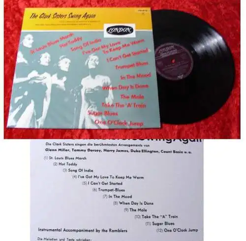 LP Clark Sisters Swing Again (London) D