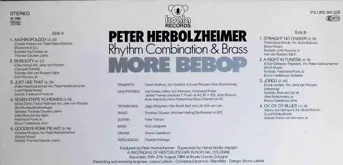 LP Peter Herbolzheimer Rhythm Combination & Brass: More Bebop (Koala 941326) D