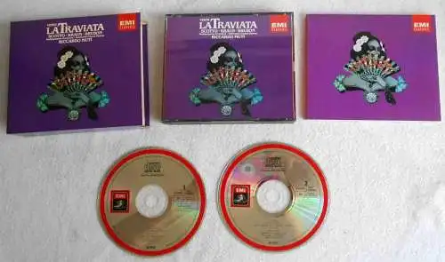2CD Box Verdi: La Traviata - Renata Scotto Alfredo Kraus Riccardo Muti (EMI) 