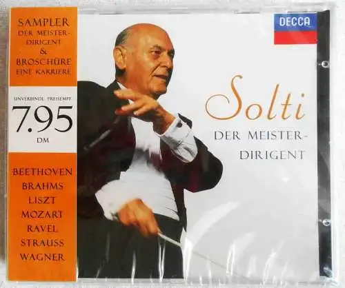 CD Box & Broschüre (132 Seiten) Georg Solti - der Meisterdirigent (Decca) 