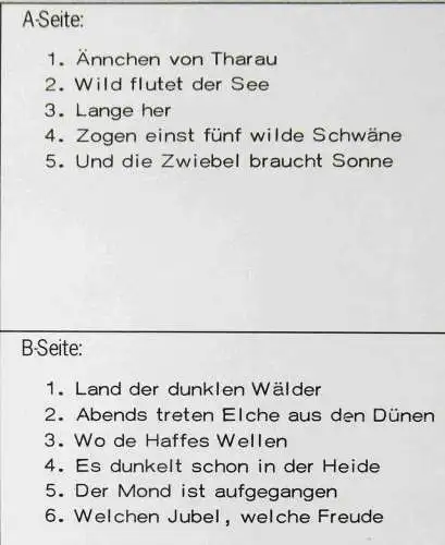 LP Herdin: Die schönsten Lieder aus meiner ostpreußischen Heimat (Signiert) D 86