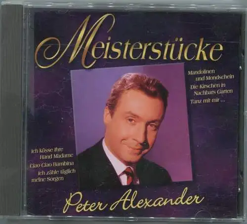 CD Peter Alexander: Meisterstücke (Polydor) (2000)