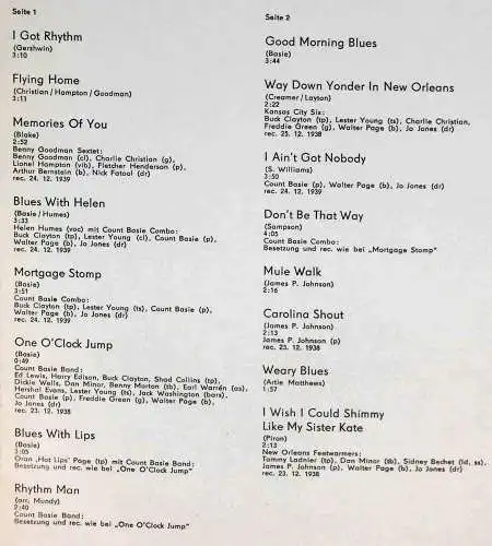 LP Carnegie Hall Concerts 1938/39 (1) Spirituals to Swing (Amiga Jazz 850 060) 