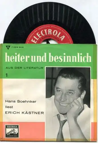 EP Hans Söhnker liest Erich Kästner (Electrola 7 EGW 8438) D 