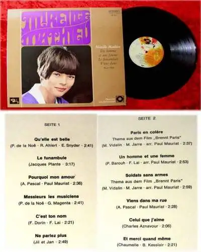 LP Mireille Mathieu Deutscher Schallplattenclub H 832