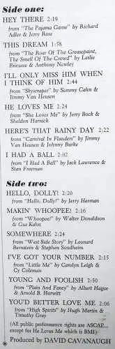 LP Nancy Wilson: From Broadway with Love (Capitol ST 2433) US 