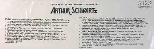 LP Great British Dance Bands Play The Music Of Arthur Schwartz (EMI SH 274) UK 