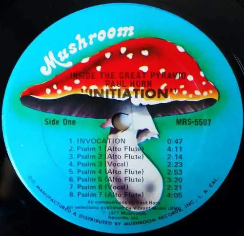 2LP Paul Horn: Inside The Great Pyramid (Mushroom) US 1977