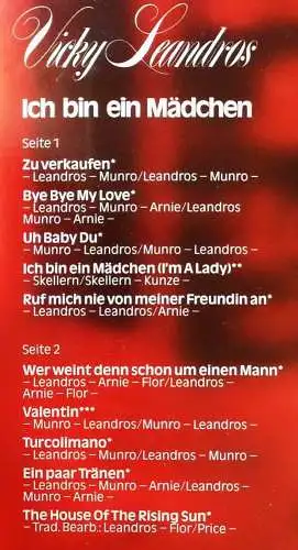 LP Vicky Leandros: Ich bin ein Mädchen (CBS 82 695) NL 1978