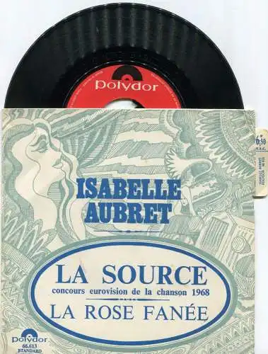 Single Isabelle Aubret: La Source (Polydor 66.613) F 1968