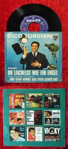 Single Vico Torriani: Du lächelst wie ein Engel (Philips 345 889 PF) D 1966