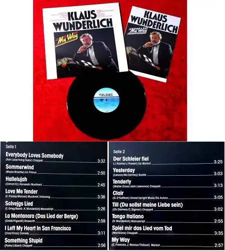 LP Klaus Wunderlich: My Way (Teldec 626893 AS) D 1988 mit Pressemappe