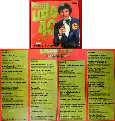 2LP Udo Jürgens: Udo 40 (K-Tel TG 139/27 696) D 1976