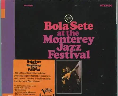 CD Bola Sete At The Monterey Jazz Festival (Verve) 2000