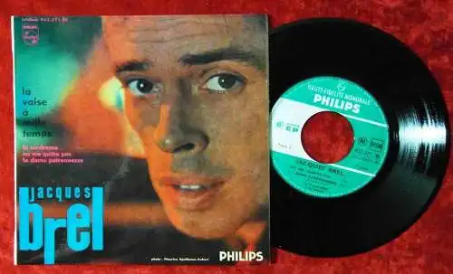 EP Jacques Brel: La Valse A Mille Temps + 3 (Philips 432 371 BE) Frankreich