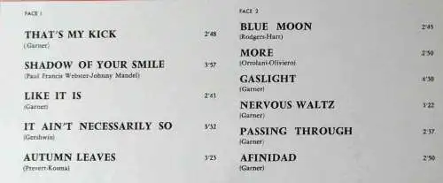 LP Erroll Garner: That´s My Kick (Polydor 2393 005) F 