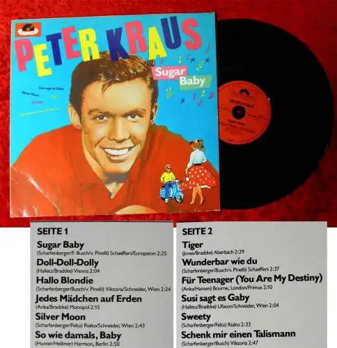 LP Peter Kraus: Sugar Baby (Polydor 2459 244) D 1981 - Originalaufnahmen d. 50er