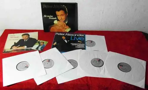 6LP Box Peter Alexander: Für meine Freunde mit Booklet & Autogrammkarte