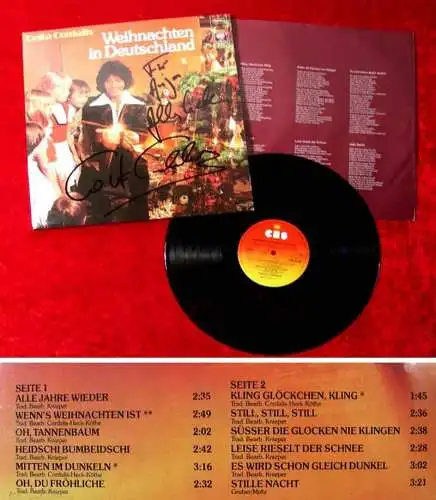 LP Costa Cordalis: Weihnachten in Deutschland (Signiert) 1977