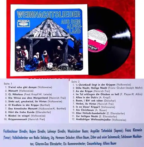 LP Weihnachtslieder aus dem Alpenland (Vogue LDVS 17 061) D 1965