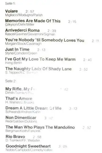 LP Dean Martin: Favourites (EMI Hör Zu 1C 054-82 153) D 