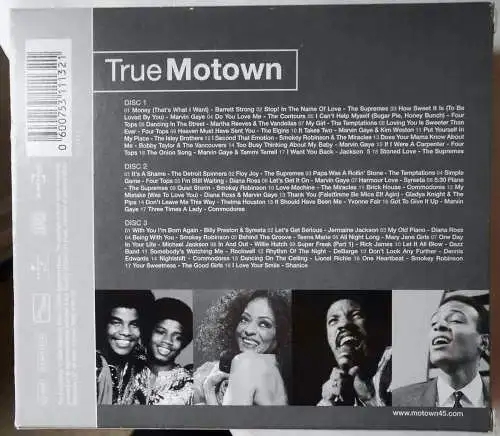 3CD Box True Motown  (Universal) 2008. feat Supremes Marvin Gaye Jackson 5....