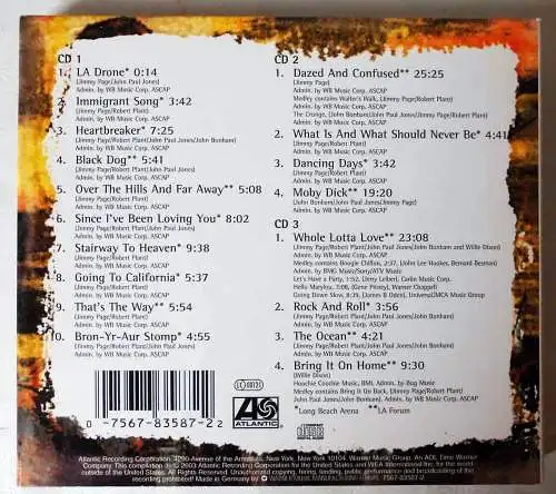 3CD Box Led Zeppelin: How The West Was Won (Atlantic) 2003