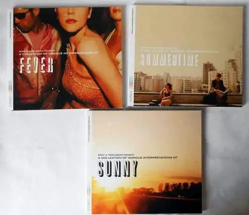 3 CD Fever / Sunny / Summertime - Cover Versions  - Sammlung -