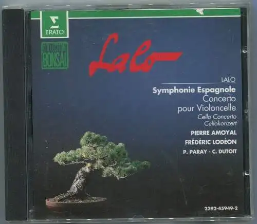 CD Lalo Symphonie Espagnole - Pierre Amoyal (Erato) 1981