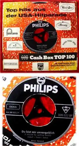 Single Brian Hyland: Ginny, o Ginny (Philips 320 022 BF) D (Ginny Come Laltely)