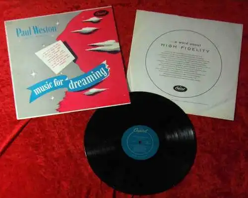 LP Paul Weston: Music For Dreaming (Capitol T 222) US