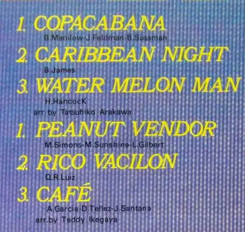 LP Tadaaki Misago & Tokyo Cuban Boys feat Teddy Ikegaya: Caribbean Breeze  JP 79