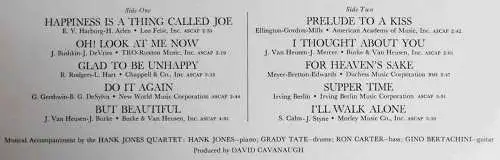 LP Nancy Wilson & Hank Jones Quartet: But Beautiful (Capitol 1C 062-80 884) D 