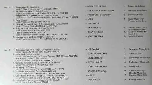 LP Muzikale Tour 1973  - Demonstratie-LP - NL - Promo